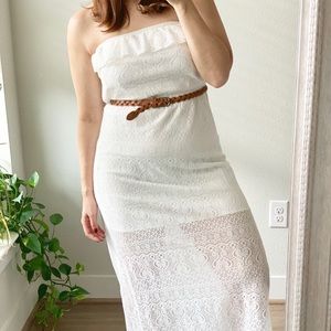 TRIXXI strapless Lace  Dress
